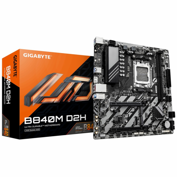 Gigabyte B840M D2H, AMD B840, AM5, 2xDDR5, mATX
