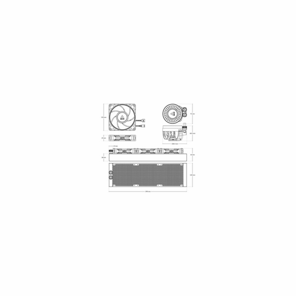 ARCTIC Vodní chladič Liquid Freezer III 360 Pro ARGB, 3x1...