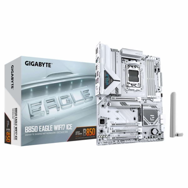 GIGABYTE B850 EAGLE WIFI7 ICE AMD B850 Zásuvka AM5 ATX
