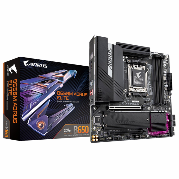 GIGABYTE B650M AORUS ELITE základní deska AMD B650 Zásuvk...
