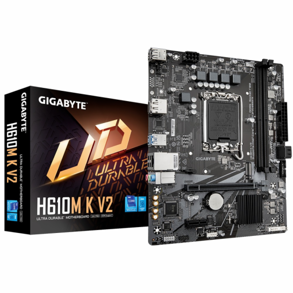 GIGABYTE MB Sc LGA1700 H610M K V2, Intel H610, 2xDDR4, DP...