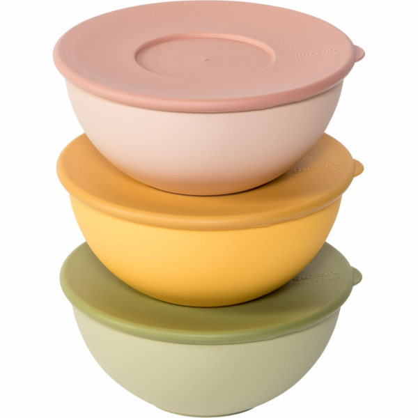 Guzzini EVERYWHERE BIO - Set 3 16cm Containers w. lid Ass...