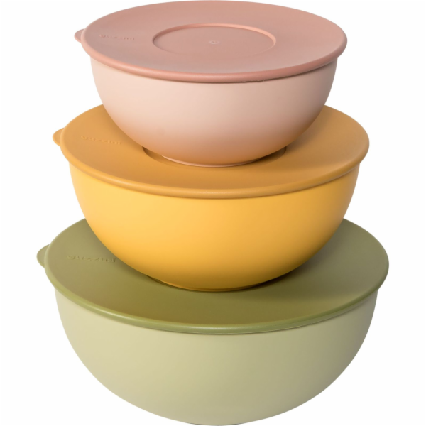 Guzzini EVERYWHERE BIO - Set 3 Containers w.Lid Assorted C.