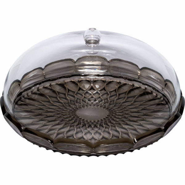 Guzzini VANITY Small Cake Stand with Dome Smoke