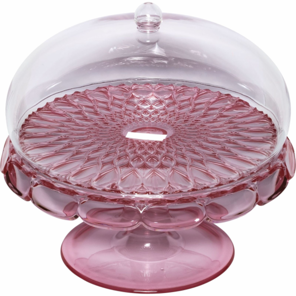 Guzzini VANITY Kuchenplatte mit Fuß und Haube Flamingo pink