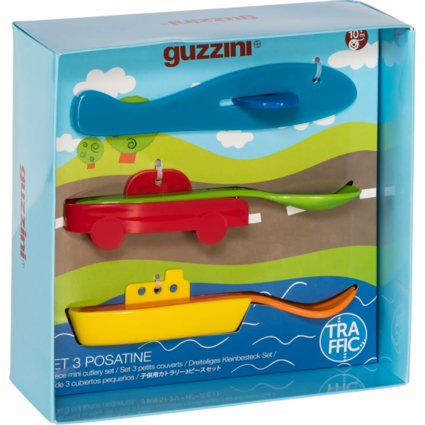 Guzzini TRAFFIC Dreiteiliges Kleinbesteck Set Assorted co...