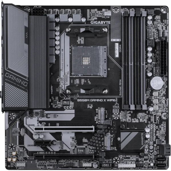 Gigabyte B550M GAMING X WIFI6, AMD B550, AM4, 4xDDR4, mATX