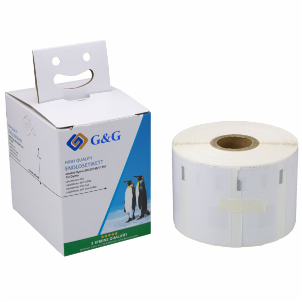 G&G Etiketten 32mm x 57mm sw-ws Komp. m. Dymo 11354/ s072...