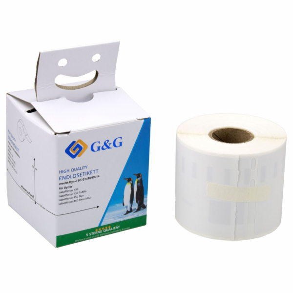 G&G Etiketten 54mm x 101mm sw-ws Komp. m. Dymo S0722430/ ...