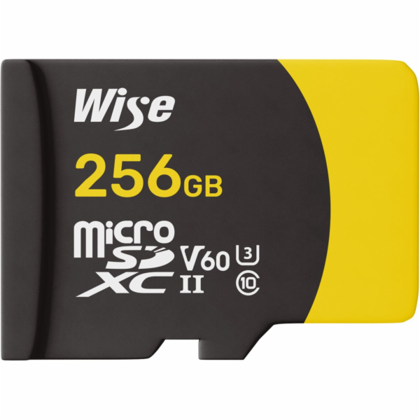 Wise microSDXC UHS-II V60  256GB R:290MBs / W:150MBs  WI-...