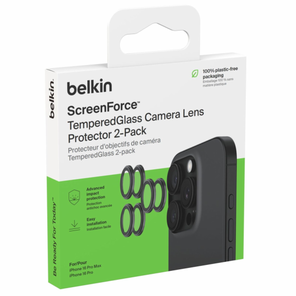 1x2 Belkin Kameralinsenschutz TempGlass iPhone 16Pro/16Pr...