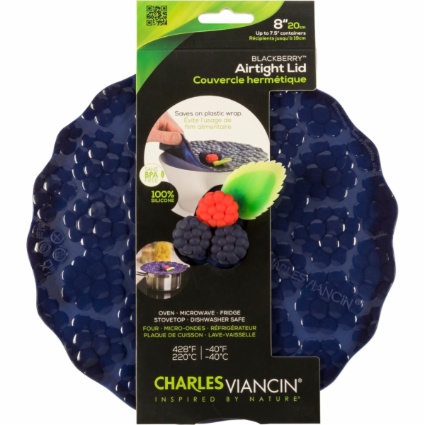 Charles Viancin BERRIES 20 cm Silicone Lid blue