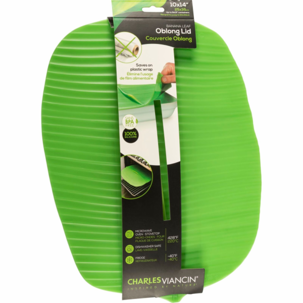 Charles Viancin BANANA LEAF 35x25 cm Silicone Lid green
