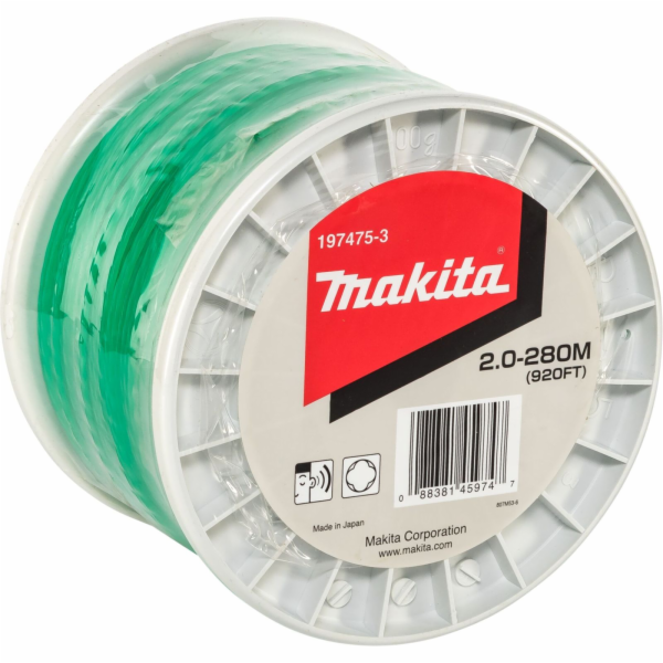 Makita 197475-3 Mähfaden 2mm x 280 m grün