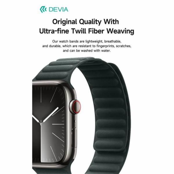 Deví řemínek Deluxe Magnetic Fiber Watch Band 44/45/46mm ...