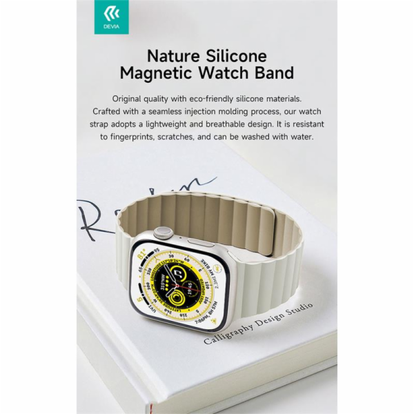 Deví řemínek Nature Silicone Magnetic Watch Band 40/41/42...