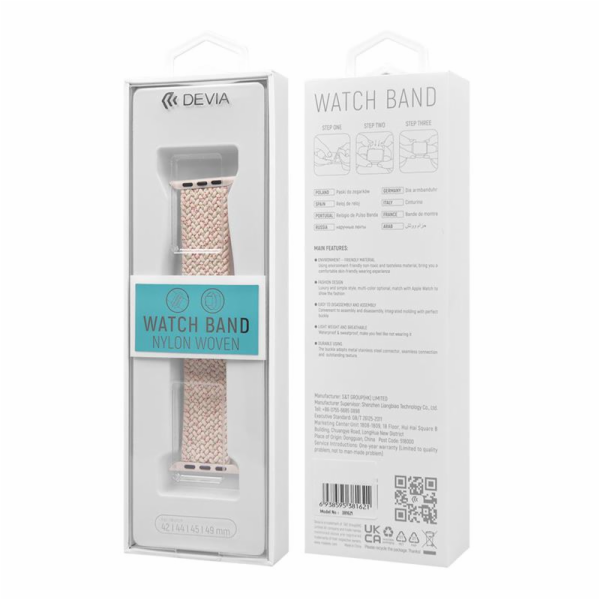 Deví řemínek Deluxe Series Sport4 Nylon Braided Adjustabl...