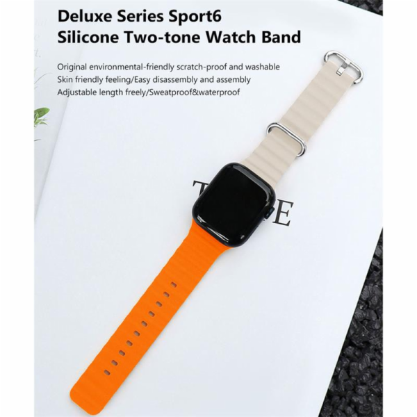 Deví řemínek Deluxe Series Sport6 Silicone Two-tone Band ...