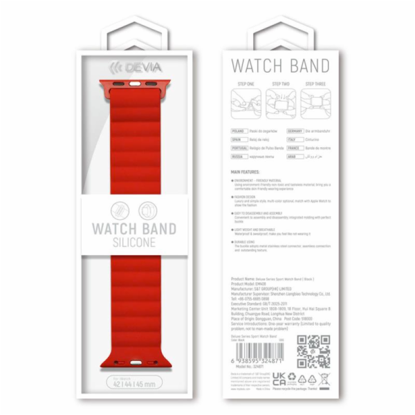 Deví řemínek Deluxe Series Sport3 Silicone Magnet Band 40...