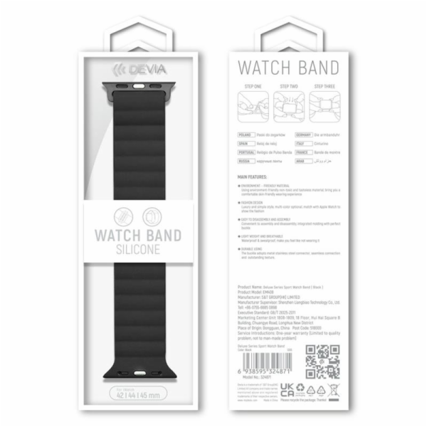 Deví řemínek Deluxe Series Sport3 Silicone Magnet Band 40...