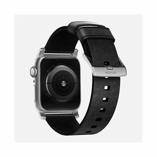 Nomad kožený řemínek pro Apple Watch 44-49mm - Modern Bla...