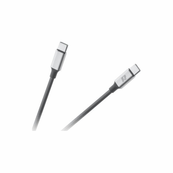 Kabel REBEL RB-6012-100-B USB-C 3.0/USB-C 1m Black