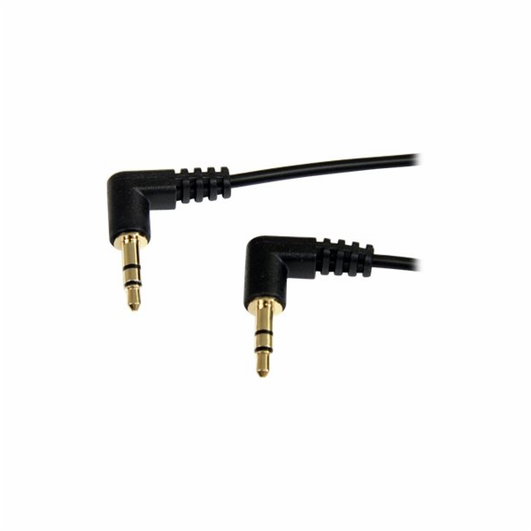Startech 1 ft. (0.3 m) Right Angle 3.5 mm Audio Cable - 3...