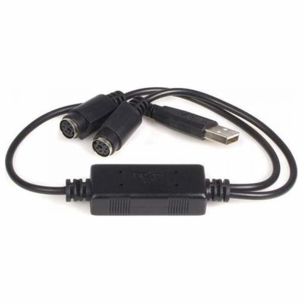 StarTech.com USB to PS/2 Adapter for Keyboard and Mouse -...