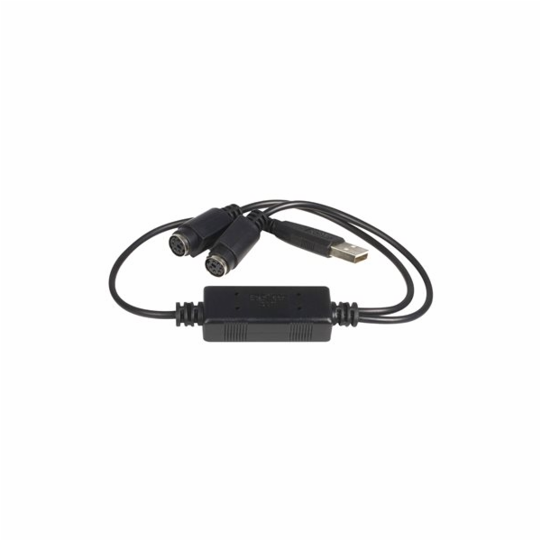 StarTech USB to PS/2 Adapter for Keyboard and Mouse - Key...