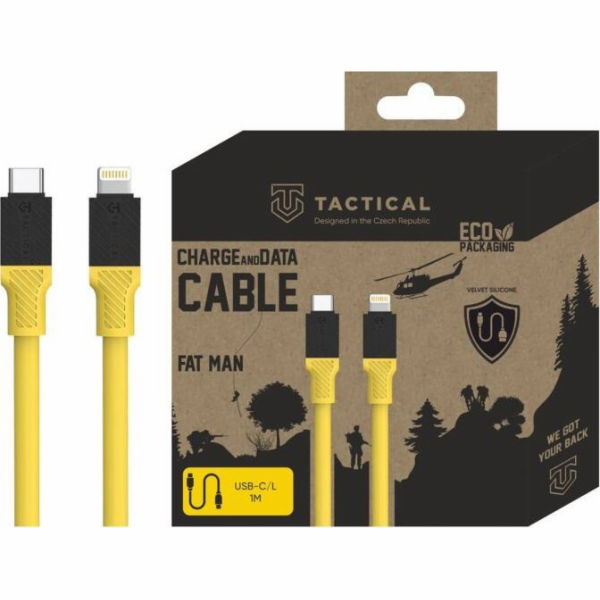 Tactical Fat Man Cable USB-C/Lightning 1m Yellow