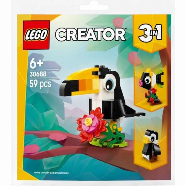 LEGO 30688 Creator 3-in-1 Tropischer Tukan, Konstruktions...