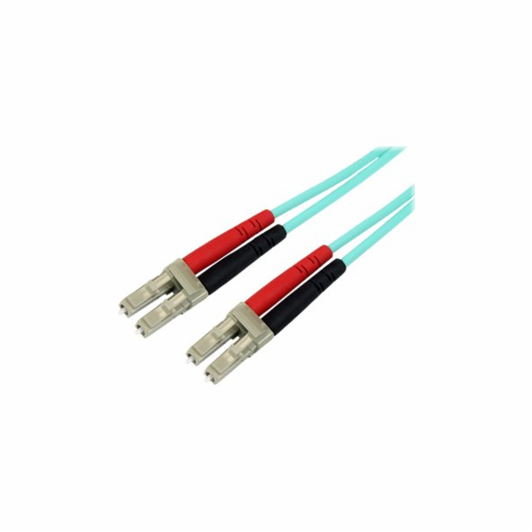 Startech 2m Fiber Optic Cable - 10 Gb Aqua - Multimode Du...