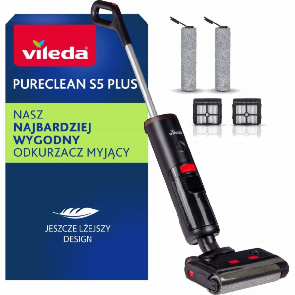 Vileda PureClean S5 Plus, Nass-/Trockensauger (schwarz/si...