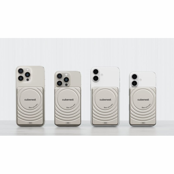 Cubenest Magnetická bezdrátová powerbanka SlimDual 5000 m...