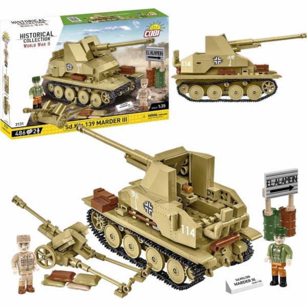 COBI 3131 stíhač tanků Sd.Kfz.139 Marder III