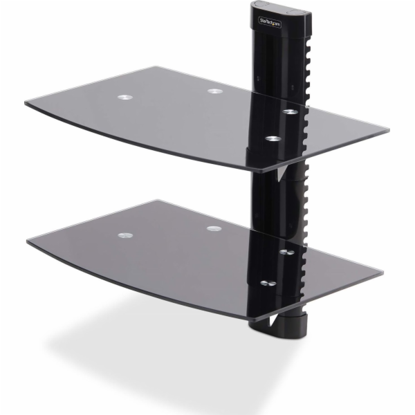 StarTech.com Dual Floating Wall-Mounted AV Shelves, Adjus...