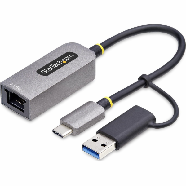 StarTech.com 2.5GbE USB-C to Ethernet Adapter with USB-A ...