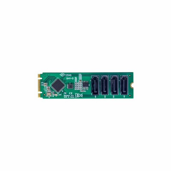 Startech 4-Port M.2 to SATA Adapter Card, M.2 PCIe 3.0 to...