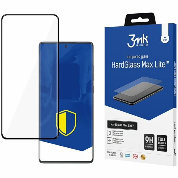 3mk HardGlass Max Lite Black pro Motorola Moto G85