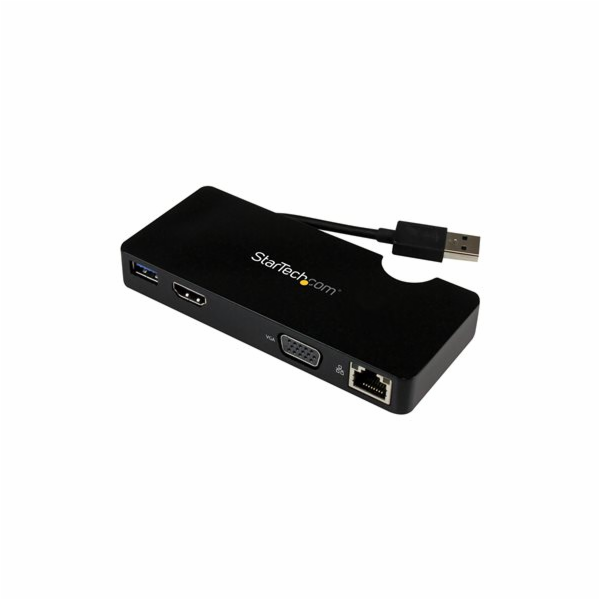 Startech USB 3.0 to HDMI or VGA Adapter Dock - USB 3.0 Mi...