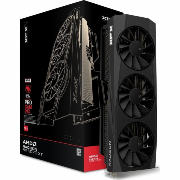 XFX Radeon RX 9070 XT Quicksilver (schwarz, RDNA4, GDDR6,...