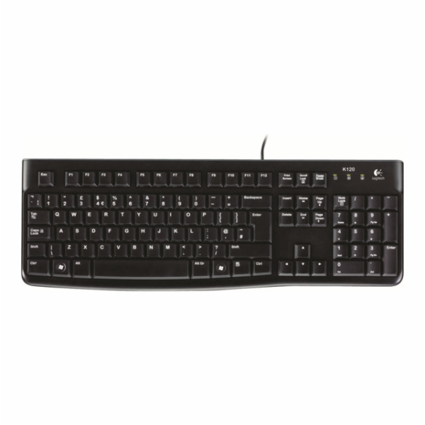 LOGITECH K120 Corded Keyboard black USB - ARA (102) - NSEA