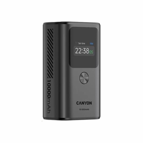 CANYON Power Bank PB-130, 10000mAh PD30W, TFT display, da...