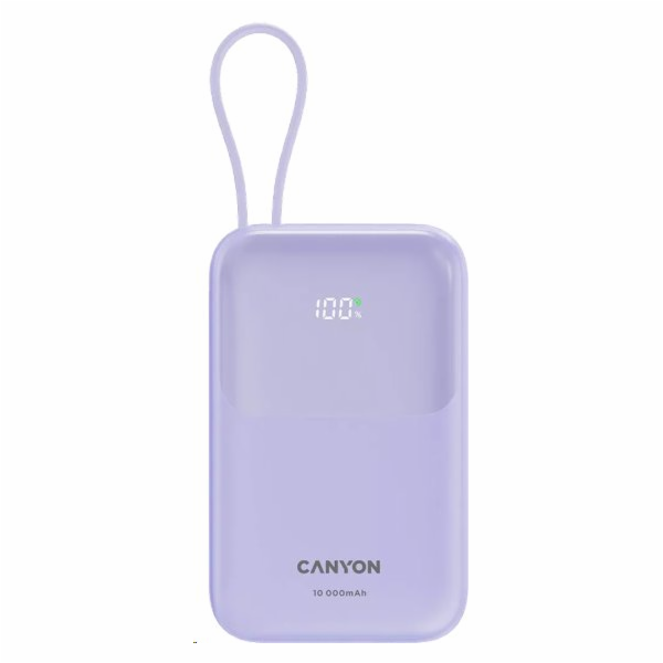 CANYON Power Bank PB-101, 10000mAh PD22.5W, purple