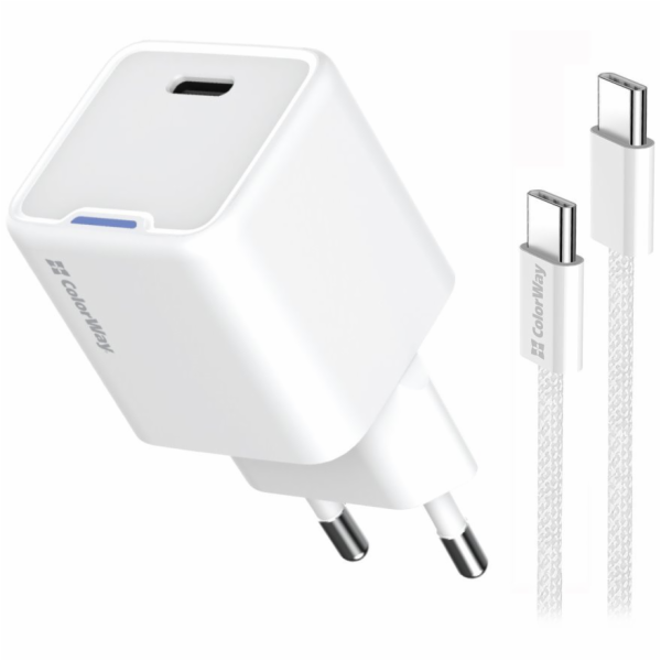 COLORWAY 1x USB-C/ síťová nabíječka/ GaN/ PD/ PPS/ 25W/ V...
