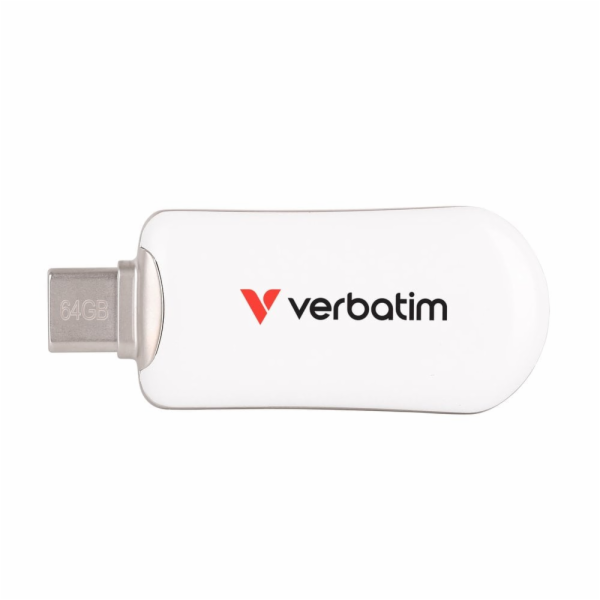 VERBATIM Plectra 64GB USB-C 3.2 Gen 1 bílá