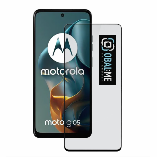 OBAL:ME 5D Tvrzené Sklo pro Motorola G05/E15 Black