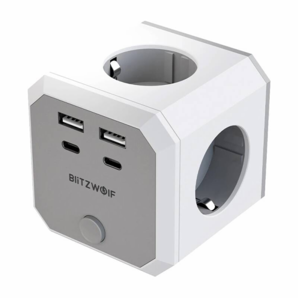 BlitzWolf BW-EC2 8-in-1 Power Cube (4xAC / 2 x USB-A / 2 ...