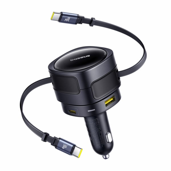Baseus Enjoyment Max nabíječka do auta s kabely USB-C+USB...