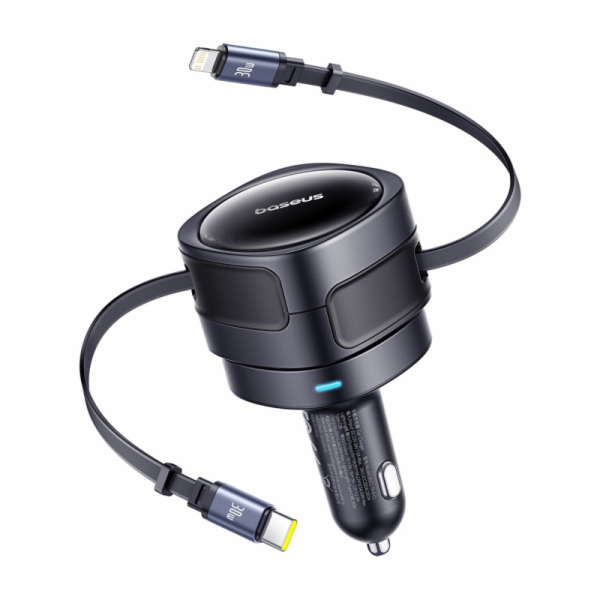 Baseus Enjoyment Max autonabíječka s USB-C + Lightning ka...